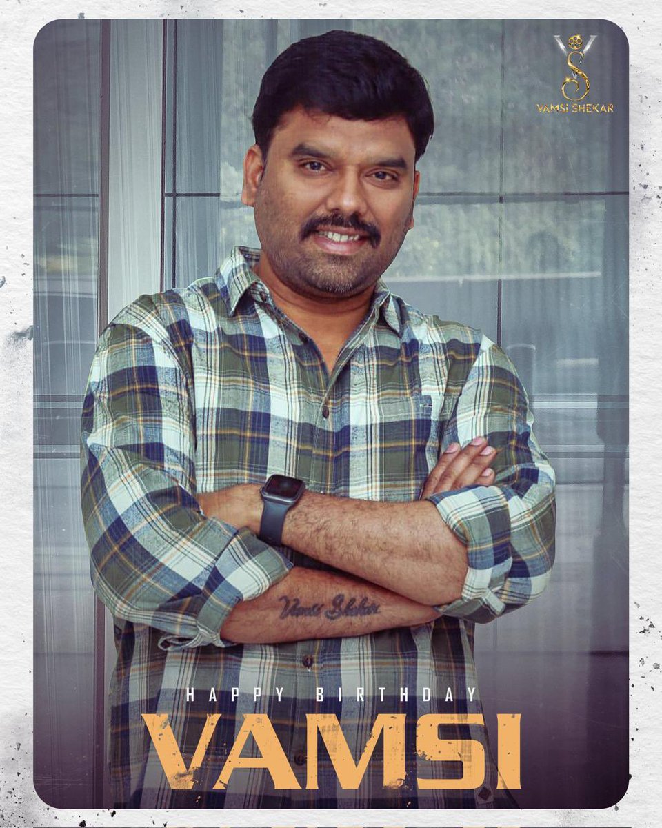 Happiest Birthday to my dearest Vamsi @UrsVamsiShekar Anna 💐💐 Have a kickass birthday n year ahead loaded with all the good stuff you love. Cheers to more success and epic times ahead ✌🏽🙏🏾✨