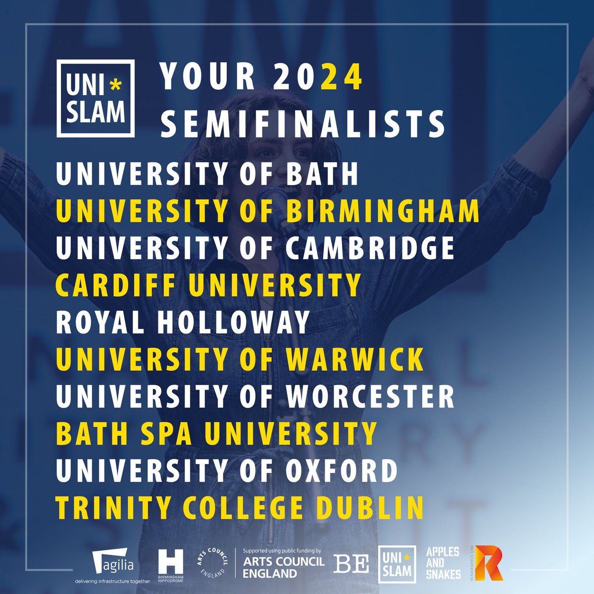 Congratulations to all of our poets who competed yesterday in the Prelim heats! A reminder to book a ticket to our semifinals and our finals happening today at the @brumhippodrome (bookings.birminghamhippodrome.com/events/42944/4…)