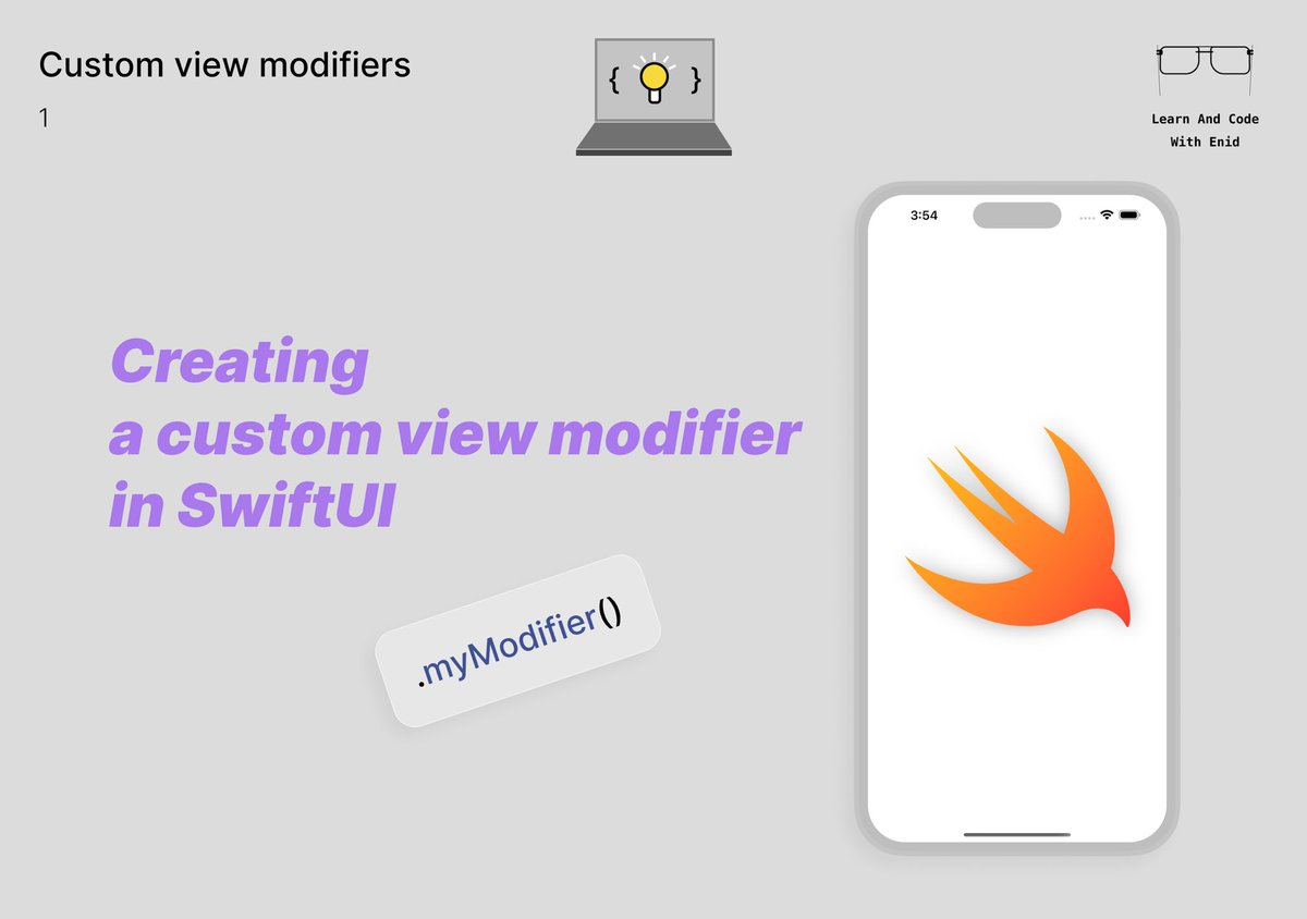 ios_dev_alb's tweet image. Create your custom view modifier in SwiftUI💡

1/9