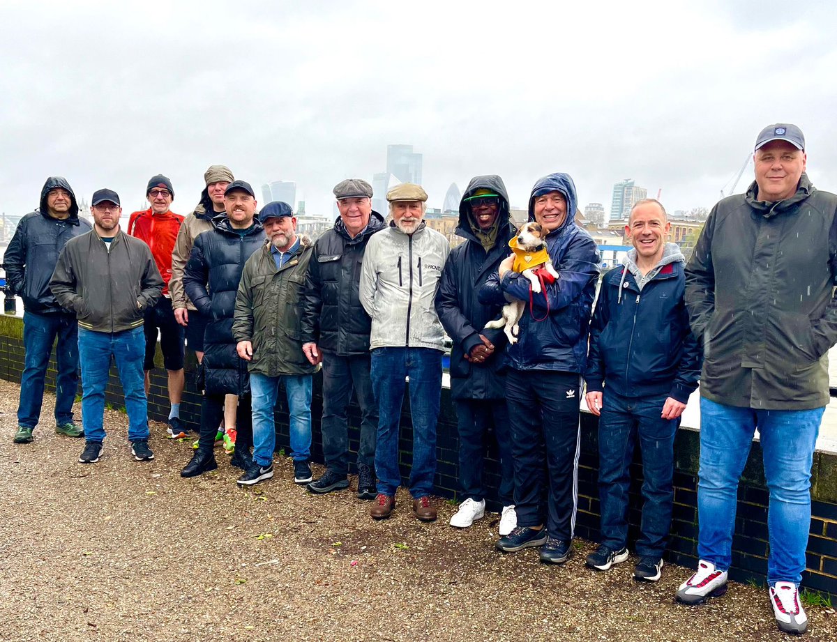 Good but wet walk with the Southwark lads this morning As normal great company and conversation Lovely way to start a Sunday morning Send me a message or comment below to find out how you can get involved