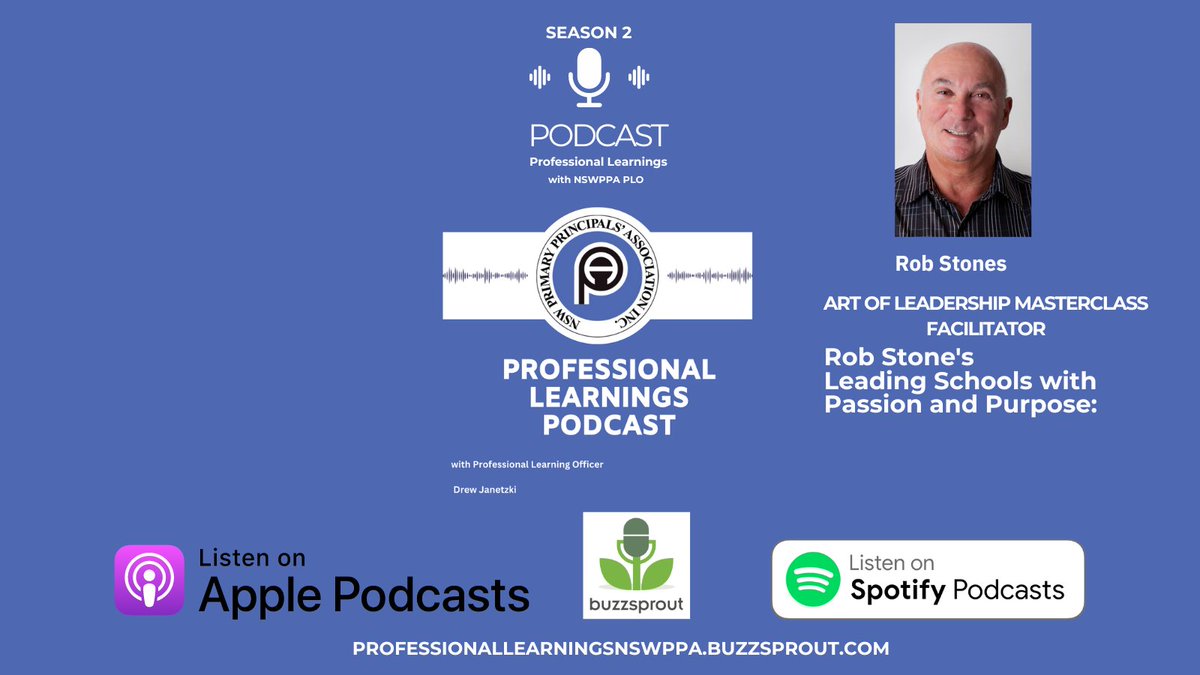 Out this week. The first of a three-part series with Rob Stones who is one of the original creators ,designers and facilitators of the <a href="/nswppa/">New South Wales Primary Principals’ Association</a> Art of Leadership Program. Rob is also a facilitator of the Art of Leadership Masterclass. #support #empower #advocate #lead #podcast