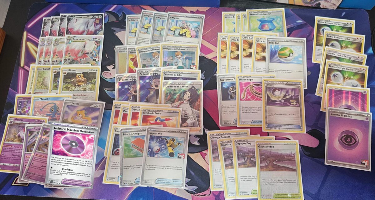 PathToTheWin's tweet image. LOCALS FROM YESTERDAY, 12 trainers and PTTW got top 3, these were the decklists, GG's everyone
1° @GalileoTCG (Pidgeot Control)
2° @PabloVelzquezS3 (Arceus Giratina Vstar)
3° @placadepetri01 (Zoroark Vstar)
#PTTW