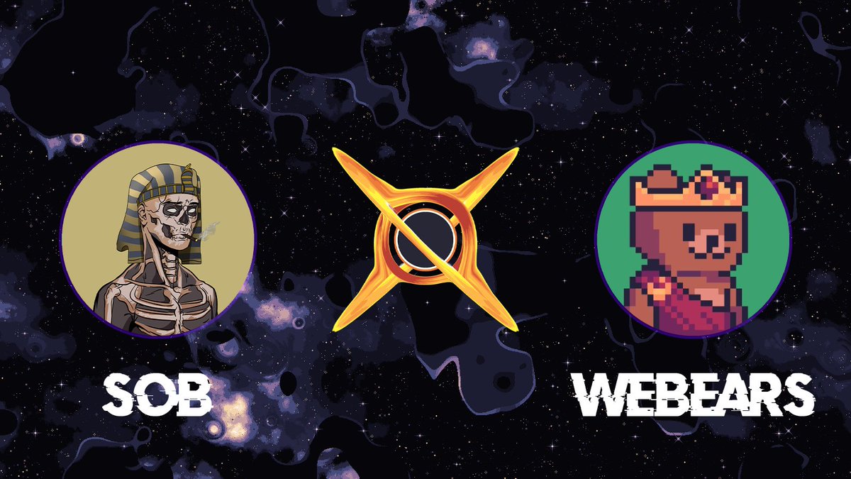 SoB 🤝 WeBears

BigInt Brothers collaboration 🟡⚫

For celebrate this partnership, we are giving away 20 WL and 1 free SoB NFT !

To Enter: 
👉Follow us and <a href="/WeBearsNFT/">WeBears</a>
👉Rt + Like
👉Tag 3 zk Frens