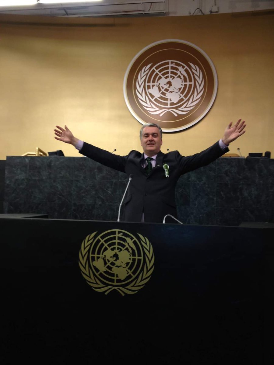 Throwback to this day 10 years ago when I briefly ruled the world. @ the United Nations Security Chamber New York City.