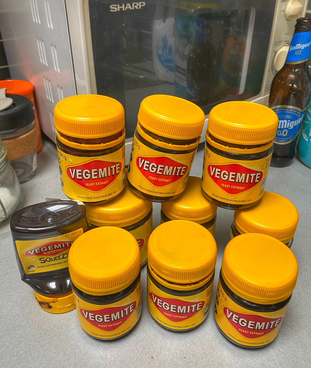 Starting to clean out my kitchen cupboards ….. can you possibly guess where I was born? @Vegemite