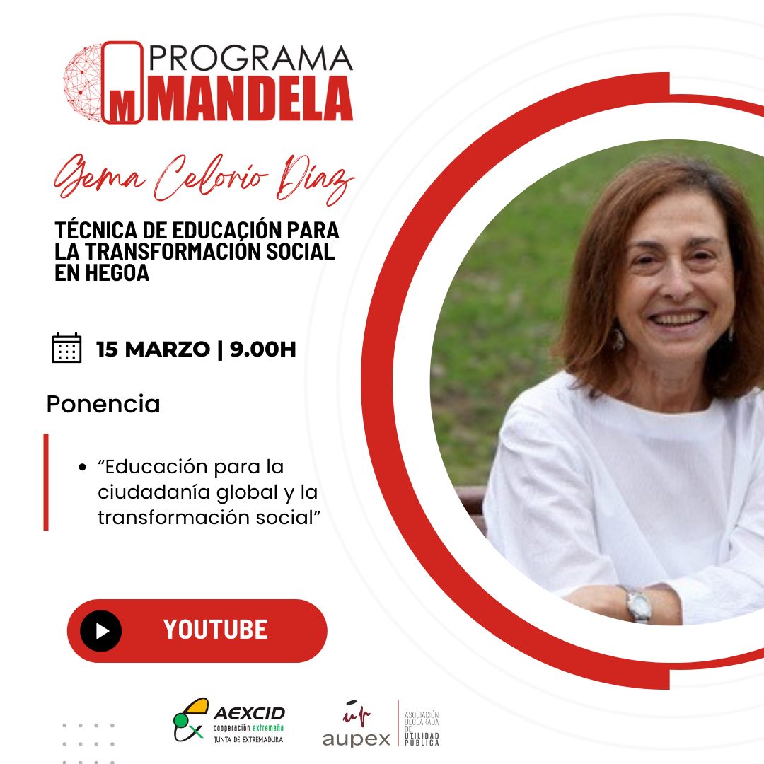 ProgramaMandela's tweet photo. 👋 Gema Celorio es técnica de @Instituto_Hegoa y el pasado viernes nos habló sobre la cooperación internacional y la educación para la transformación social 🌏

Aprovecha el domingo para ver su ponencia 😃 https://t.co/MzUzI6fH3T
.
.
#cooperacionaldesarrollo #educacionsocial https://t.co/SXnfnsoe9P