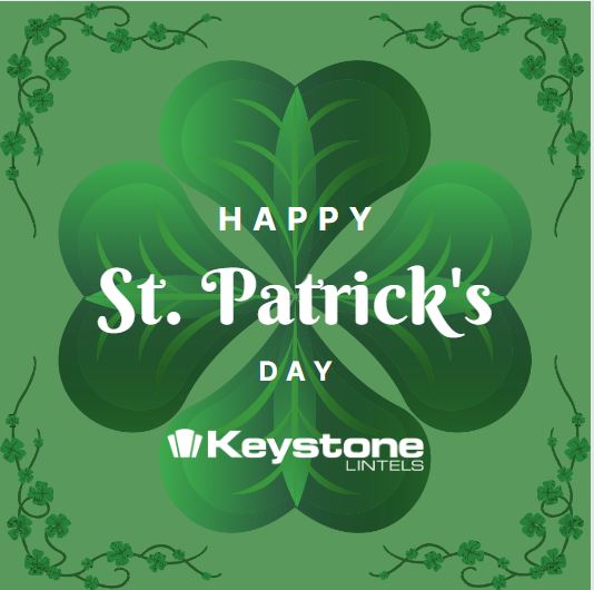 Wishing everyone a lively and joyful St. Patrick's Day! 

May your day be filled with laughter, good company and a touch of Irish luck from all of us at Keystone Lintels. 🍀

#KeystoneLintels #StPatricksDay #Lintels
