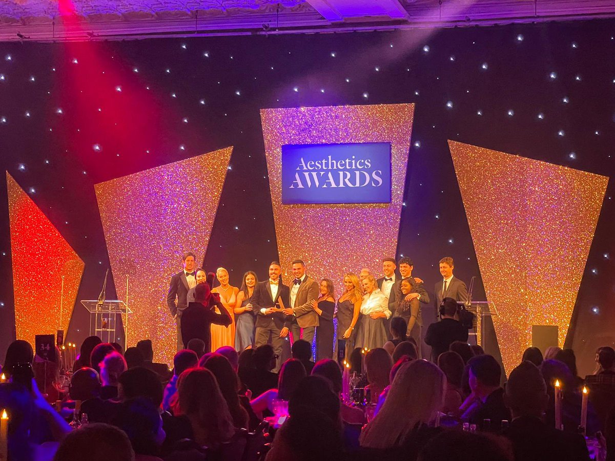 Winners of the Best Training Provider in Aesthetics, 2024. So proud of what we’ve achieved in 5 short years 🙌