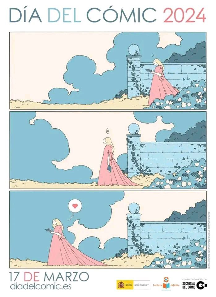 labibliomaikel's tweet photo. ¡Feliz día del cómic! Y un millón de gracias a toda persona lectora, autor, dibujante, colorista, maquetador, editor y relacionada con este mundo que hace que cada día con una lectura el noveno arte este en alza. https://t.co/mM1A6toHPD
