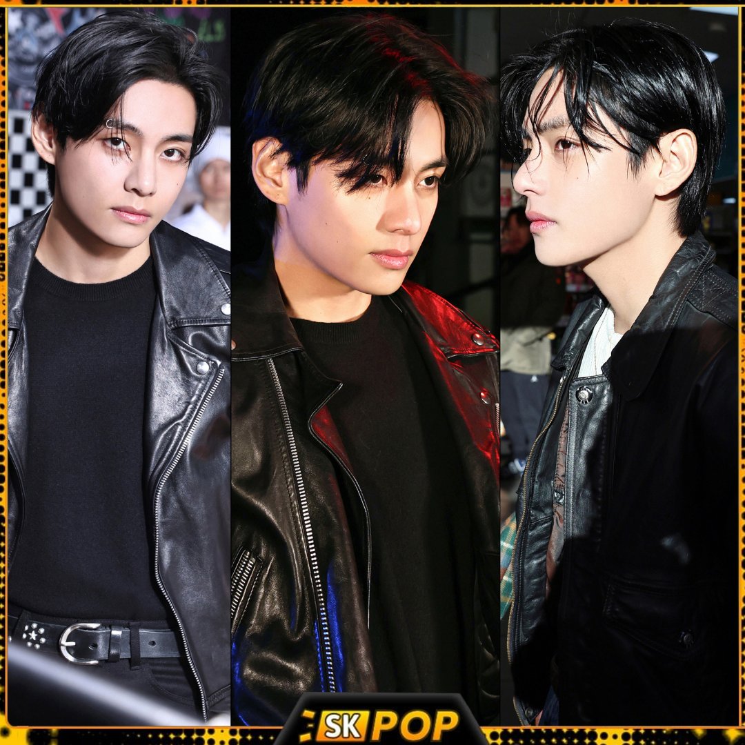 SKPopCulture's tweet photo. 📸 V / Kim Taehyung is dashing in leather jacket with sharp profile, in FRI(END)S mv photo sketch! 🔥😍

#V_FRIENDS #FRI_END_S https://t.co/VqLHonoAjj