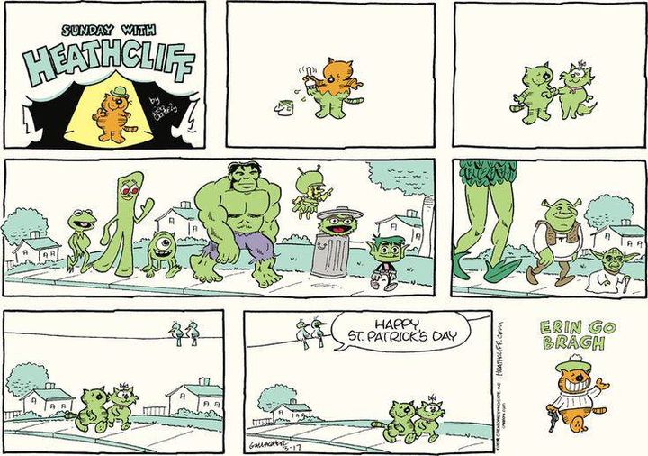 meeplewich's tweet photo. Happy #StPatricksDay, all!

#KermitTheFrog #Heathcliff #Gumby #MonstersInc #TheFlintstones #SesameStreet #OscarTheGrouch #BeastBoy #TeenTitans #Shreck #StarWars #Yoda https://t.co/MCrywOYnr2