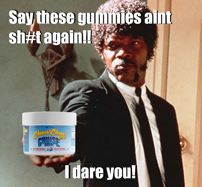 FansJre's tweet photo. Go ahead, we double-dare you to find a chiller gummy than Cheech &amp; Chong's Cruise Chews! 😎🌿
https://t.co/6msigDW89f

 #DareToChill #CruiseChews #cheechchong https://t.co/DJSABhVMtv