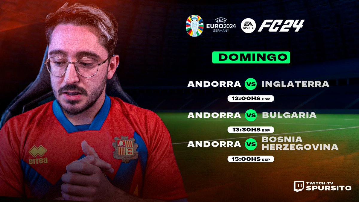 Spursito's tweet image. Día 2 de EUROCOPA 🇦🇩 🇦🇩🇦🇩🇦🇩🇦🇩

vamos a seguir haciendo HISTORIA!!!!!!

Primer partido contra Tekkz YA, de los mejores jugadores del MUNDO.

ESTO ES YA YA YA

ENTREN twitch.tv/spursito 🇦🇩 🇦🇩🇦🇩🇦🇩🇦🇩