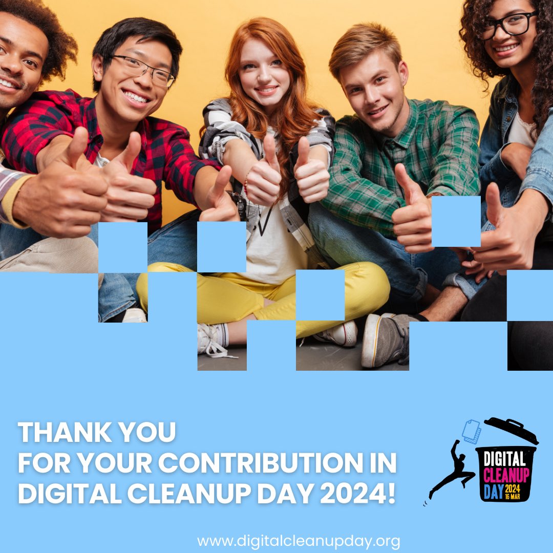 📱🖥️🗑️✅🙏👏🏻 #DigitalCleanupDay #LetsDoItWorld