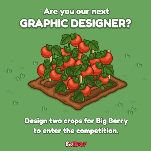 Graphic Designers listen up! This is your opportunity to work with us and build out the magical world of BIG BERRY 🌈🍓

TAG YOUR DESIGNER FRIENDS, RT AND LIKE TO SPREAD THE OPPORTUNITY!

Big Berry is a massive farming game, we are creating thousands of plants, several rich