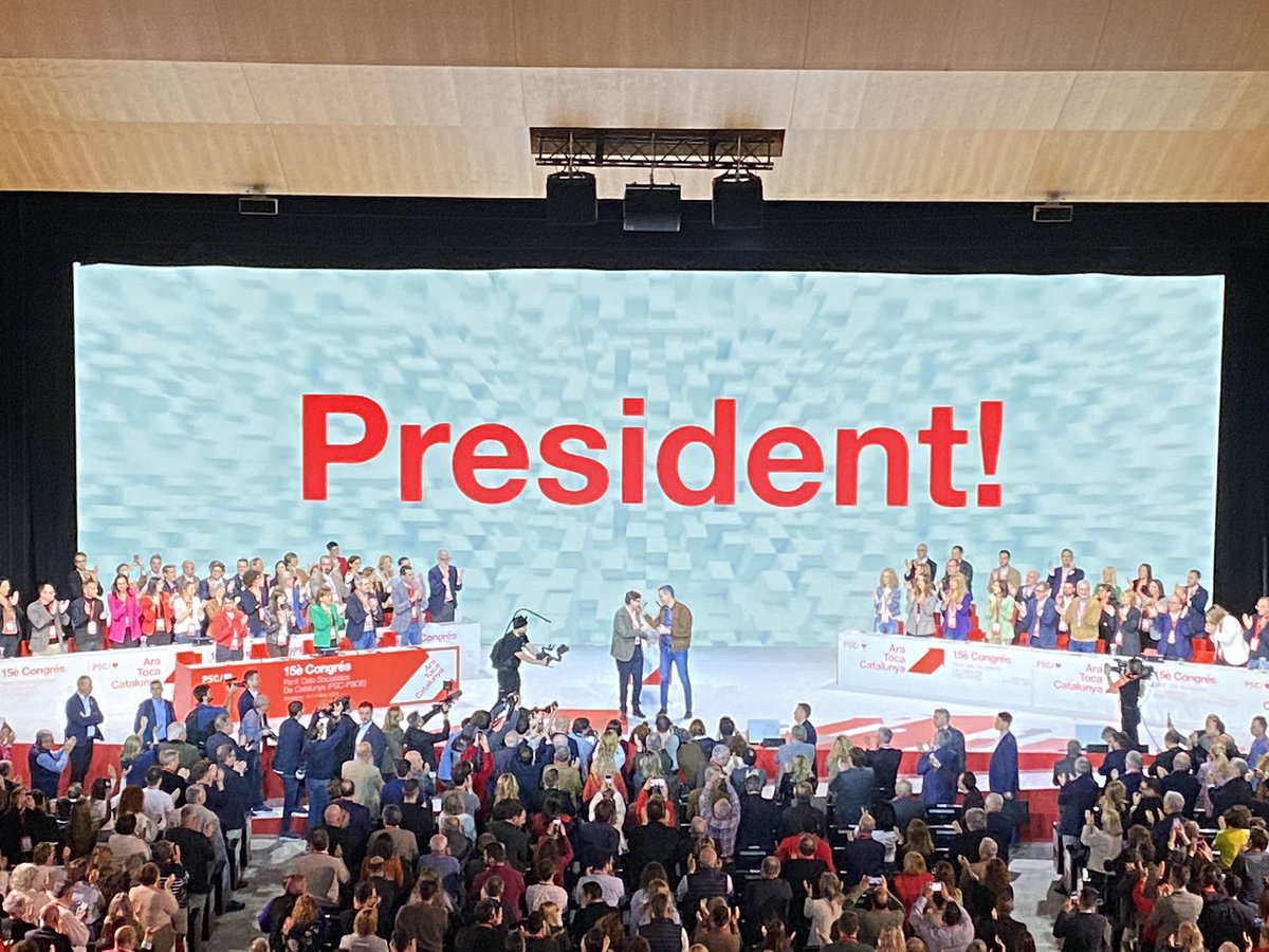 Compartirnt amb els companys i companyes dels <a href="/socialistes_cat/">Socialistes PSC/❤</a> l’il-lusió per recuperar una Catalunya que torni a ser referent a Espanya i a Europa #AraTocaCatalunya #15congresPSC