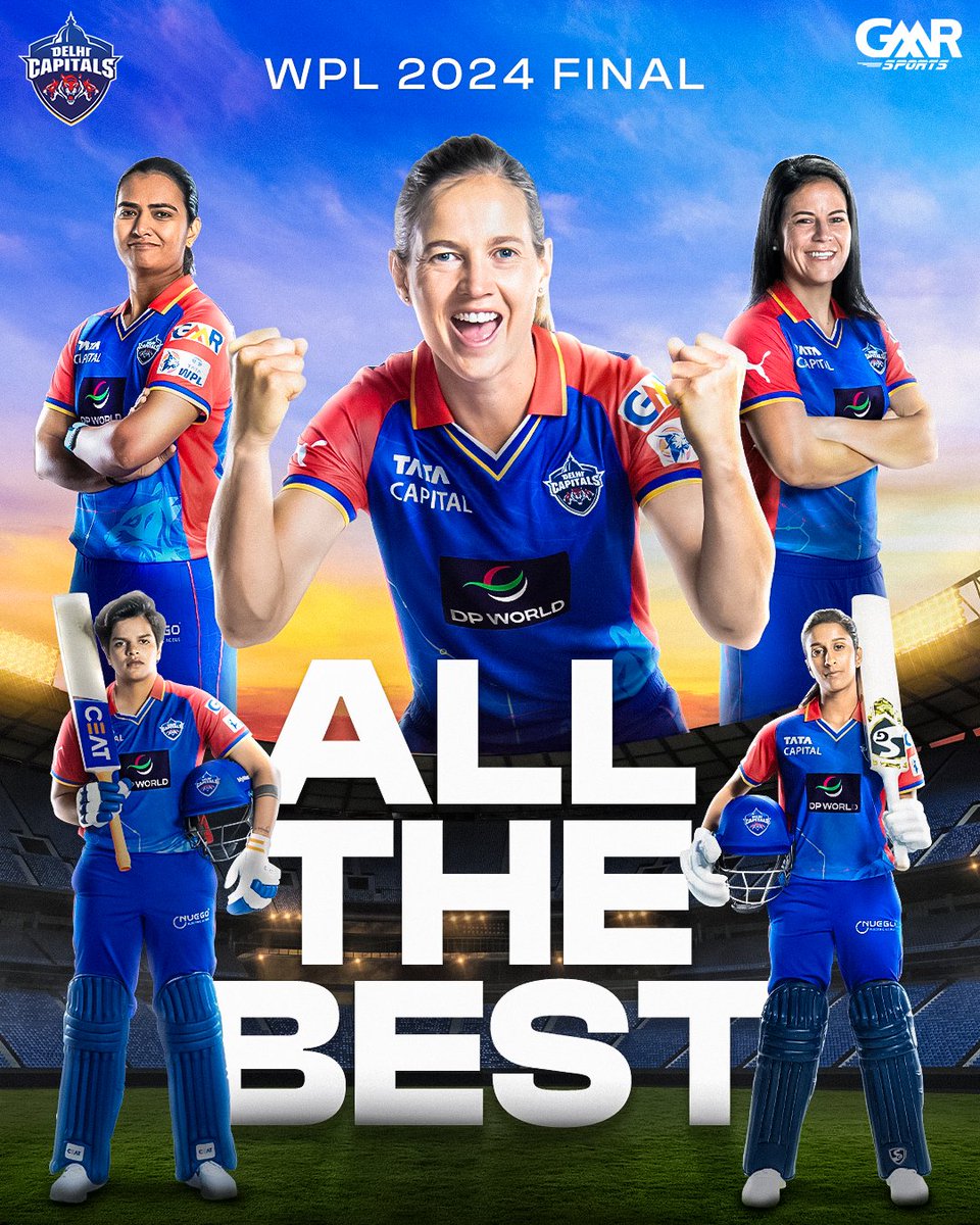 RGIAHyd's tweet photo. The @DelhiCapitals , it's your time to shine! Wishing you all the best in the #TATAWPL finals!
#DelhiCapitals #Finals #WPL2024 #GMRGroup #GMRSports #CricketFever #GoDC https://t.co/nvRigVwEMC