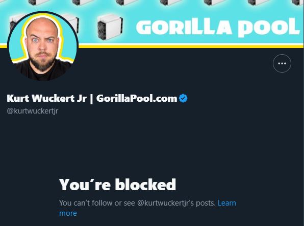 Kurt just blocked me, which—according to himself—means he is is either:

- a snowflake opposed to free speech and open discourse

- a coward

- scared