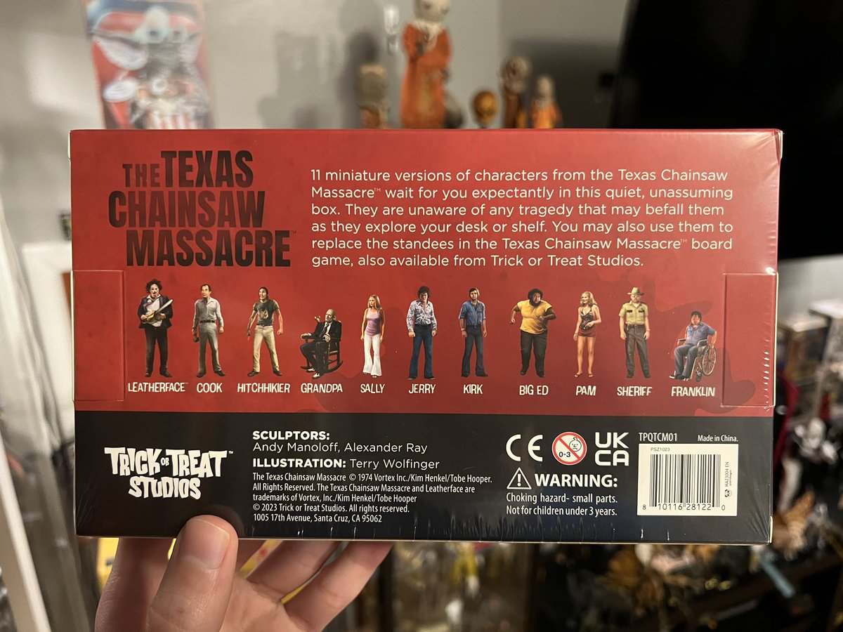 Better look at The Texas Chain Saw Massacre (1974) miniature characters from @TrickorTreat831 

Have the Halloween (1978) miniature characters arriving Monday!