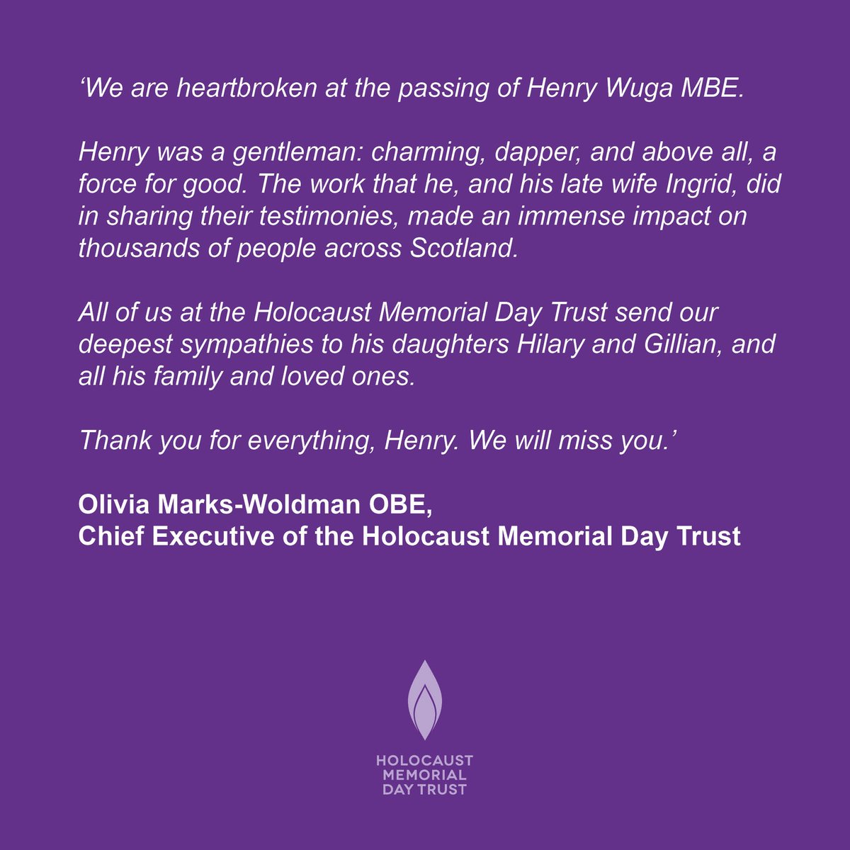 Holocaust Memorial Day Trust tweet media
