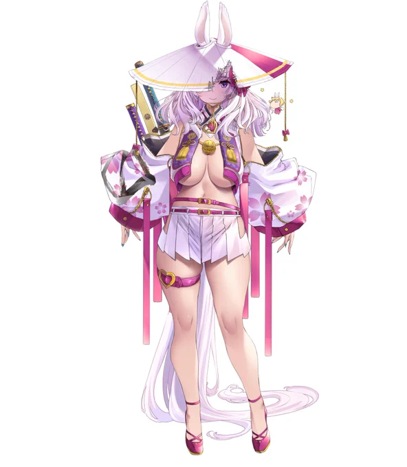 荒野の長侍「うさます画房斎」!陣羽織ジャケットに菅笠、眼帯と侍女子の令和決定版!オープン型大胸筋が見どころです。 