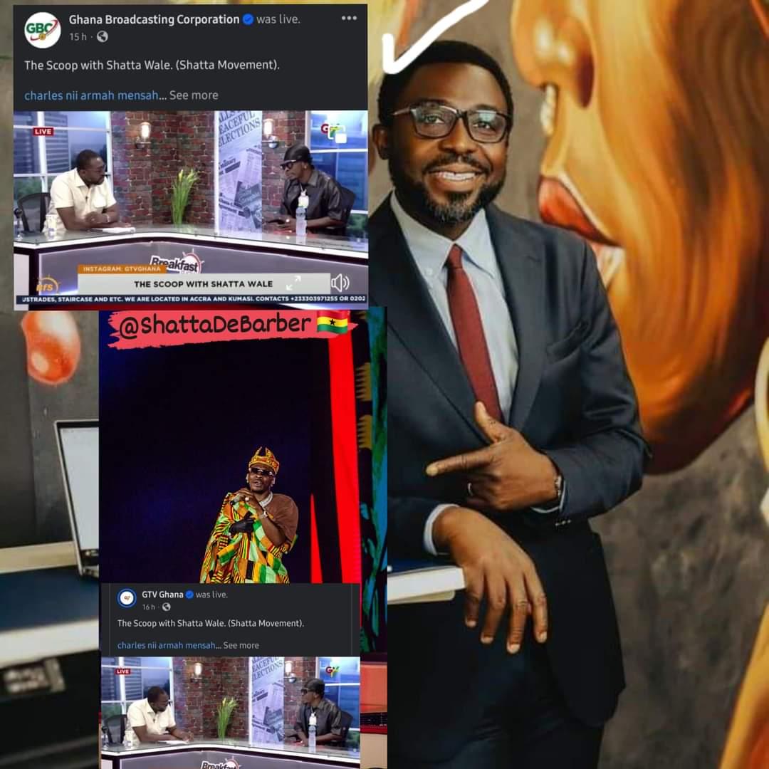 ShattaDeBarber's tweet photo. Incredibly amazing interview. Charlie the interview work nu. Seniors dey inside ooo chai  Kafui Dey   dey flow 𝐒𝐇𝐀𝐓𝐓𝐀WALE  dey flow. Very interesting conversation. U can watch over and over u no go taya #african #greatinterview #debarber https://t.co/YqEewdW9Bp