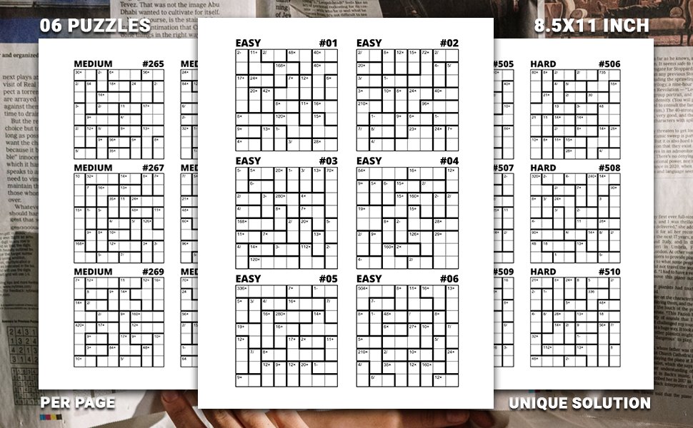SuzannaTahlia's tweet photo. #Calcudoku #PuzzleBook For Adults: 500 Mathematical Puzzles, Easy To Hard Difficulty Levels For Hours Of #BrainTeasing Fun, Sharpen Your Mind With 8x8 Grid Challenges, Solutions Included, Vol 09
https://t.co/qQdCADZR6j
#mathdoku #kendoku #kenken #puzzle #logicpuzzle #doku #book https://t.co/qmeSzLZhfx