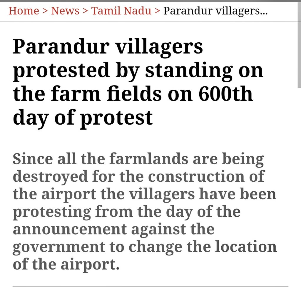 Did you ask any question to the #DMK Govt ??? If this was ADMK period what would have happened now ??? 

Tamil Nadu govt arrested so many farmers & Fisherman from #Parandur Village. 600 days of Protest. Outsiders not allowed to enter the village.