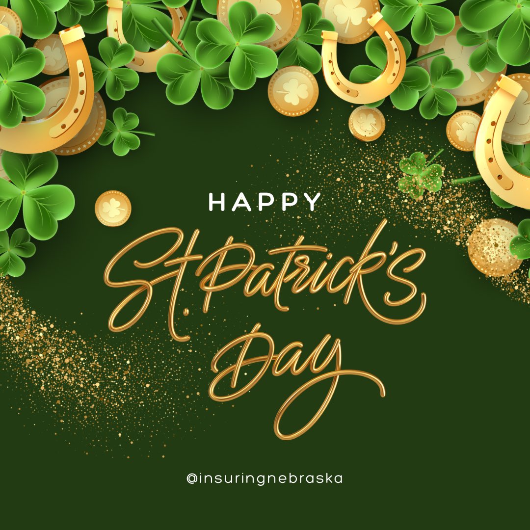 ☘️ Happy St. Patrick's Day from all of us at Jennifer Ulrich State Farm! ☘️

Today, we're spreading good vibes and wishing you a day filled with laughter, joy, and a touch of Irish luck. 🌈💚 #StPatricksDay #LuckoftheIrish #CelebrateResponsibly