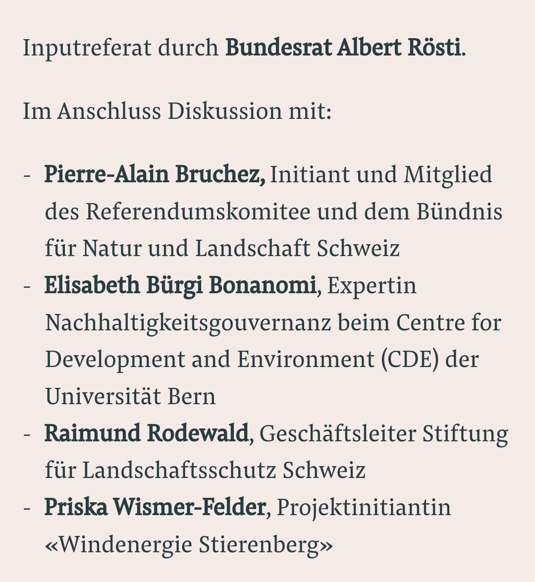 PolitForumBern's tweet image. Welche Stromversorgung braucht die Schweiz? Wir diskutieren am Mittwoch 17.4. 18h30 im Berner Rathaus. Inputreferat durch Bundesrat Albert Rösti, im Anschluss Diskussion.
Infos: polit-forum-bern.ch/veranstaltung/…
Anmeldung: docs.google.com/forms/d/e/1FAI…
#Mantelerlass #abst24