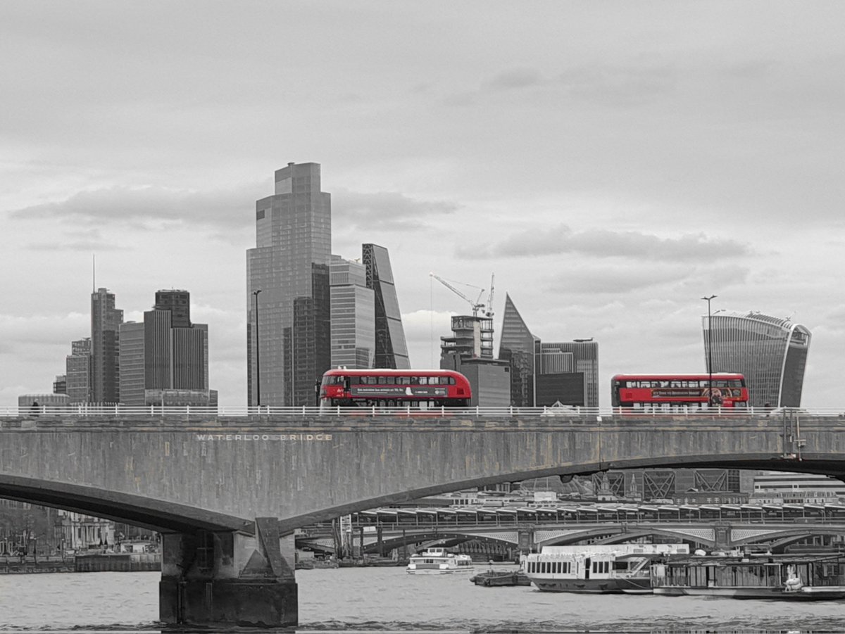 Waterloo Bridge #spotcolour #londonredbus #streetsoflondon #lifeinlondon #riverthames #architecturephotography