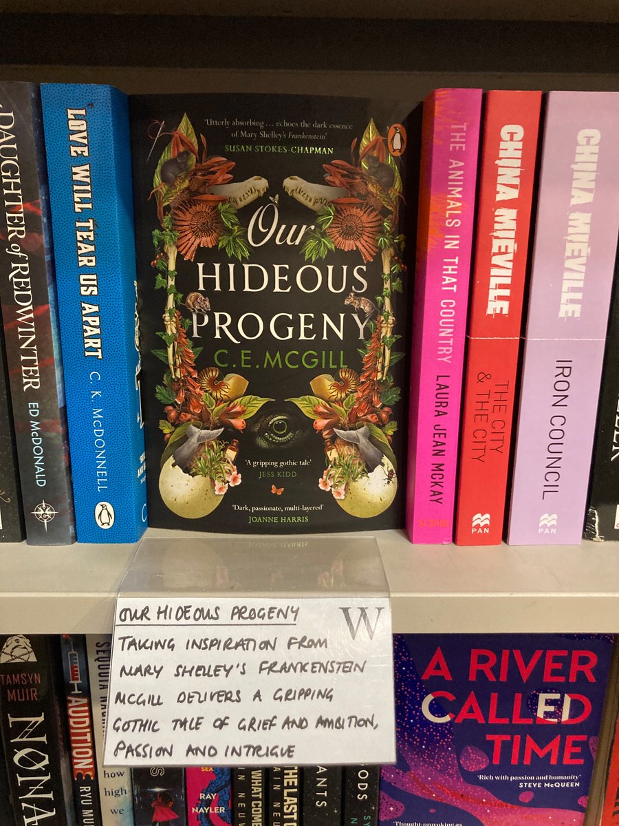 Lovely to see this review of #OurHideousProgeny by @C_E_McGill in @waterstoneswyc