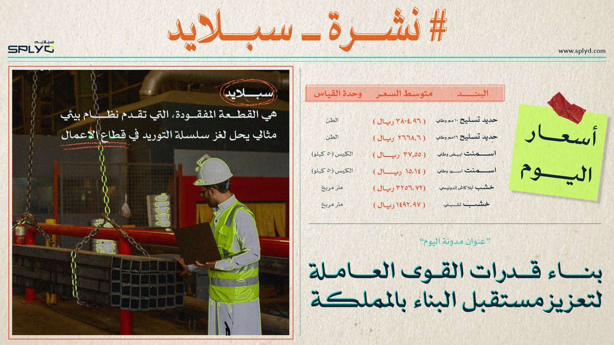 getSplyd's tweet photo. #نشرة_سبلايد 🚧

للاطلاع على المدونة و اهم الأخبار، انضم لنشرتنا البريدية 📨 https://t.co/3EgXv3j2QV https://t.co/WtJbnDmOMH