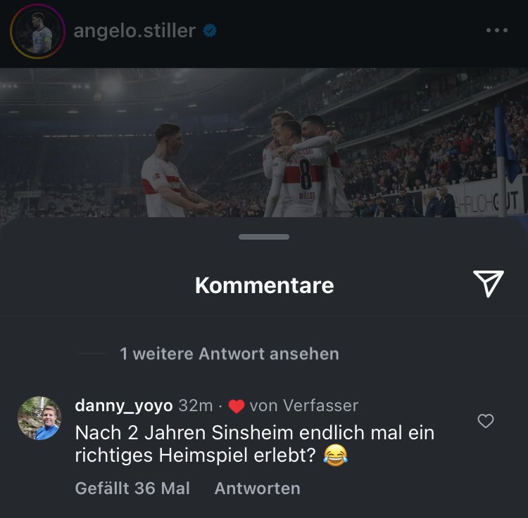 Nahhhh Stiller hat einfach den Kommentar geliked 💀