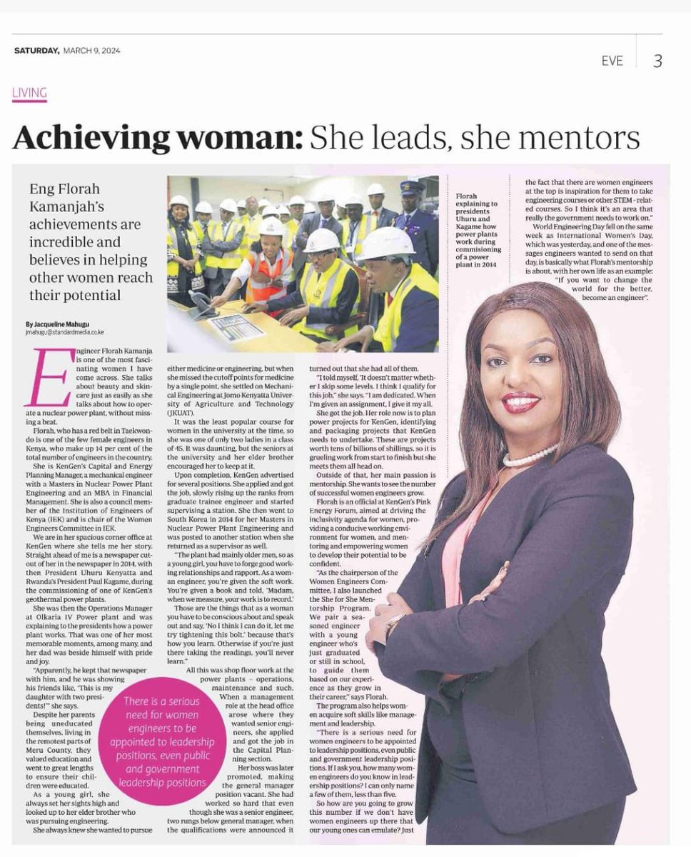 floeKamanja's tweet photo. Who is Eng. Florah Kamanja? Read my inspiring story here https://t.co/BWt0SFupzU
