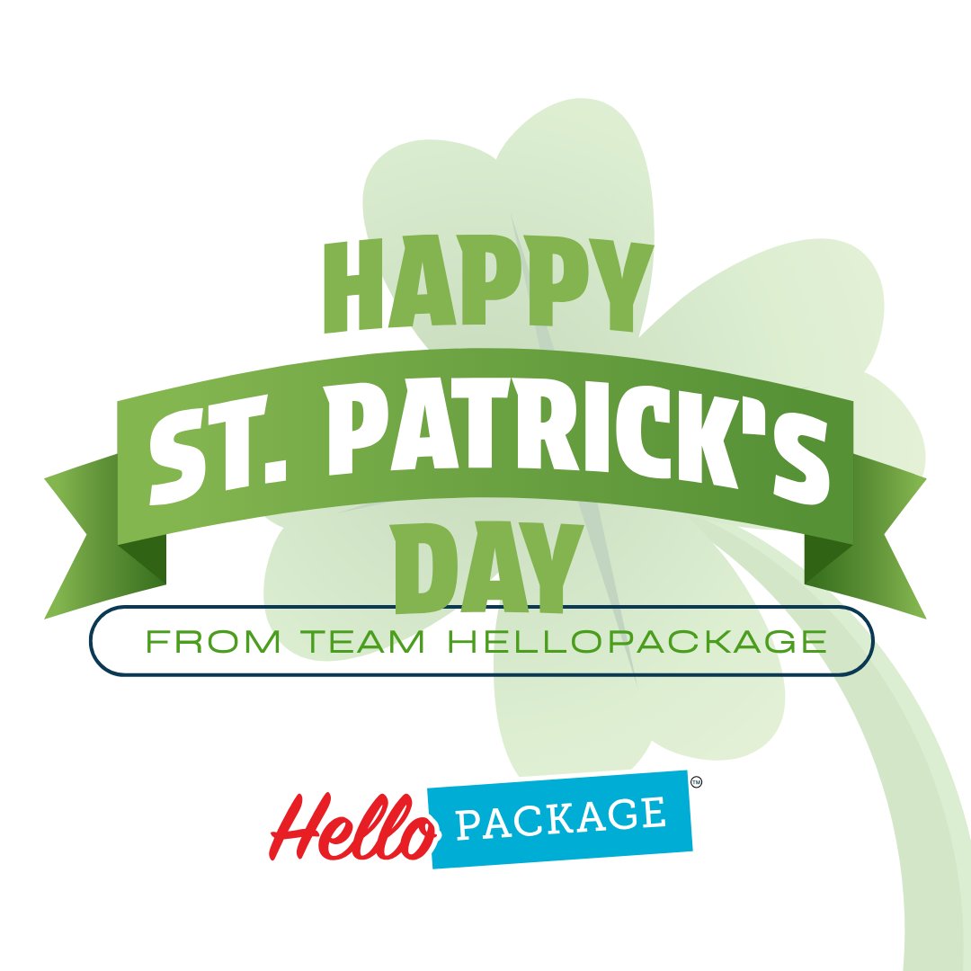 HelloPackage's tweet image. Happy St. Patrick&apos;s Day ☘️🌈 From the HelloPackage team, here&apos;s to spreading joy &amp;amp; luck wherever your packages are headed!

#StPatricksDay #HelloPackage #HappyStPatricksDay #WearGreen