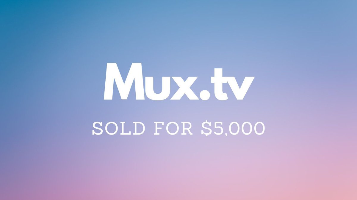 Yesterday saw $226k in domain name sales including:

$5,000 Mux․tv
$4,888 ClubEuro․com
$3,088 SafeAutoRepair․com
$2,988 CustomsUnlimited․com
$2,447 TheClimb․com

Full list 👉 namebio.com/blog/daily-mar…

#Domains