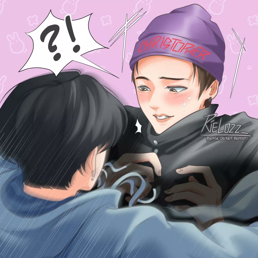 riel022_'s tweet photo. 🐷🐰: Listen to my HEARTEU BEATEU 💗💗💗

#StrayKids #Straykidsfanart #BangChan #Changbin https://t.co/6R9FbagwBy