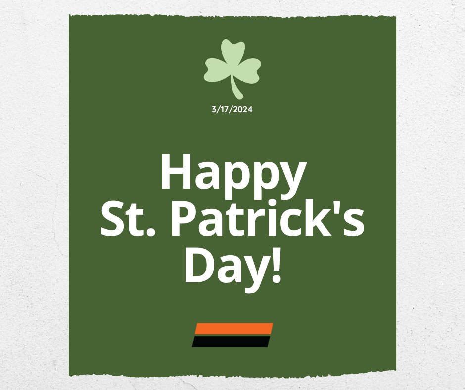 We feel so lucky to have a wonderful community of staff, customers, and supporters and we wish you all a Happy St. Patrick's Day!