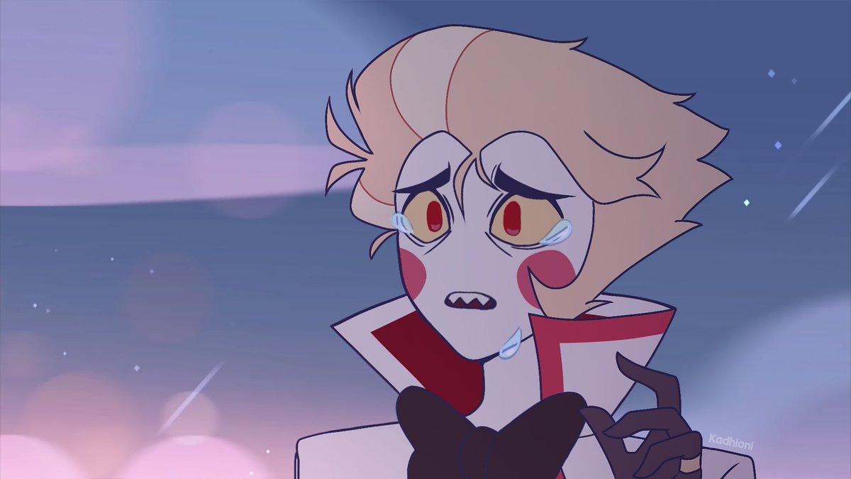 Kadhioni's tweet photo. Who am i now in this world without her?
#HazbinHotel #HazbinHotelLucifer #Lucilith https://t.co/r6ulzdYSkY