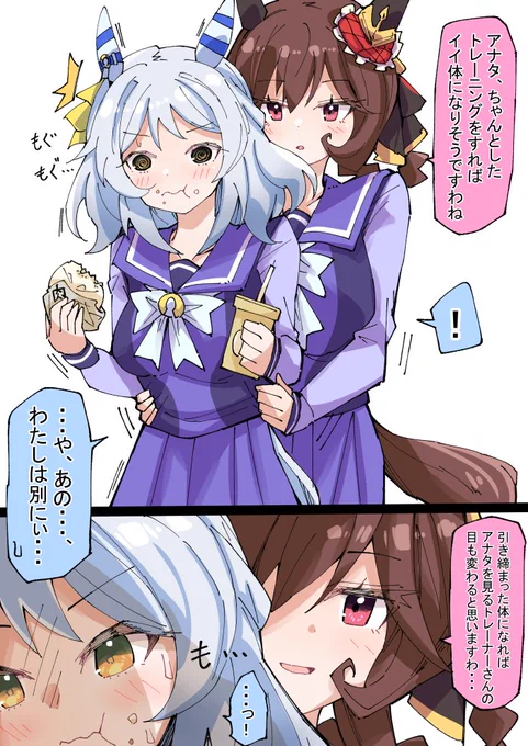 ヒシミラクルとジェンティルドンナ、ドンナミラコ
#ウマ娘 