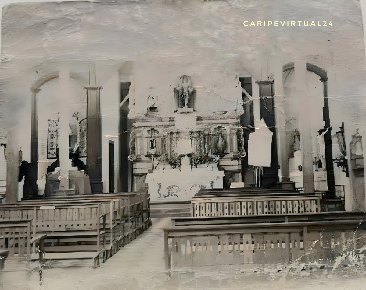 caripevirtual's tweet photo. En la víspera de la semana mayor, aquí dejo una secuencia histórica del retablo de nuestra iglesia y todos los cambios desde la primera iglesia y las posteriores. Un detalle que salta a la vista y el aumento progresivo de espacios vacíos en su estructura. #caripevirtual #caripe https://t.co/X84Zg9BZN7