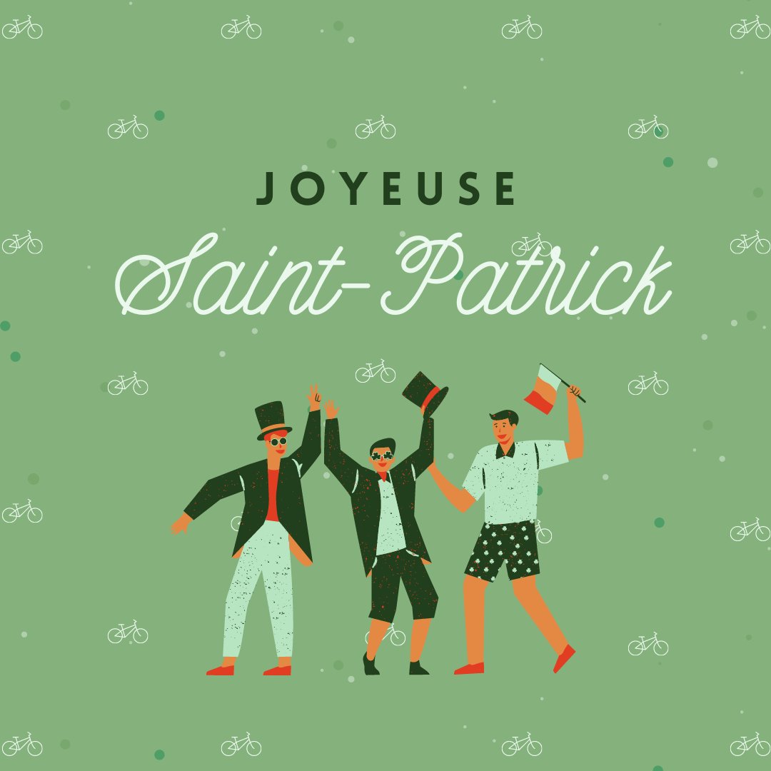 Joyeuse #SaintPatrick à tous! Prenez une pause de la formation aujourd’hui pour profiter des bonnes choses de la vie. 🍀