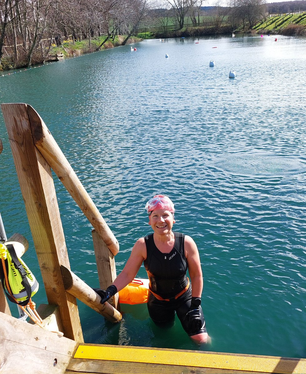 Nice to have the sun out for this mornings swim 🏊‍♀️ 🌞 #triathlontraining