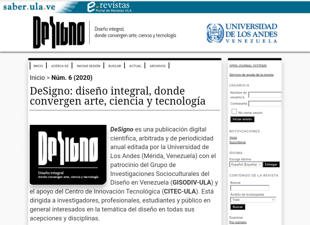 SignoUla's tweet image. Si tienes interés en publicar tu investigación de diseño (en cualquiera de sus vertientes), este es el momento. Estamos recibiendo aportes para la 8va edición, año 2024, de nuestra revista. Escríbenos!