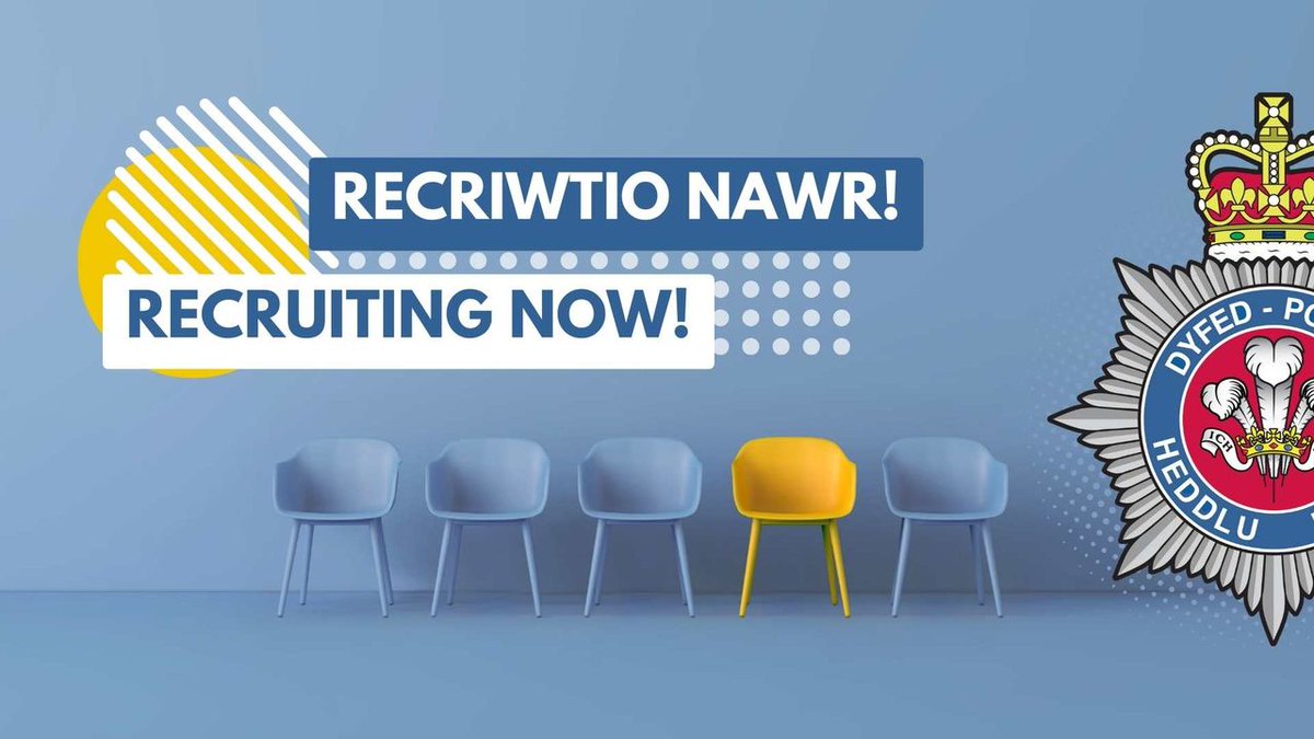 DyfedPowys's tweet photo. ⭐Join #TeamDPP! ⭐
This week, we’re looking for people to join our team as…
📂 Pension Hub Officer - Closing 19th March
💻 Software Specialist ICT - Closing 20th March
🎧 Contact Handling Support
🚔 Volunteer Police Cadet Leader
👮 Special Constable
https://t.co/yHo0YePzRG https://t.co/P2kfJvME10