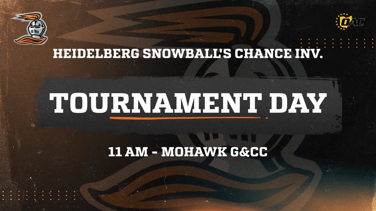 The Student Princes are back in action today at home for the Heidelberg Snowball’s Chance Invite! 

⏰ 11:00 AM
📍 Mohawk G&amp;CC, Tiffin, Oh