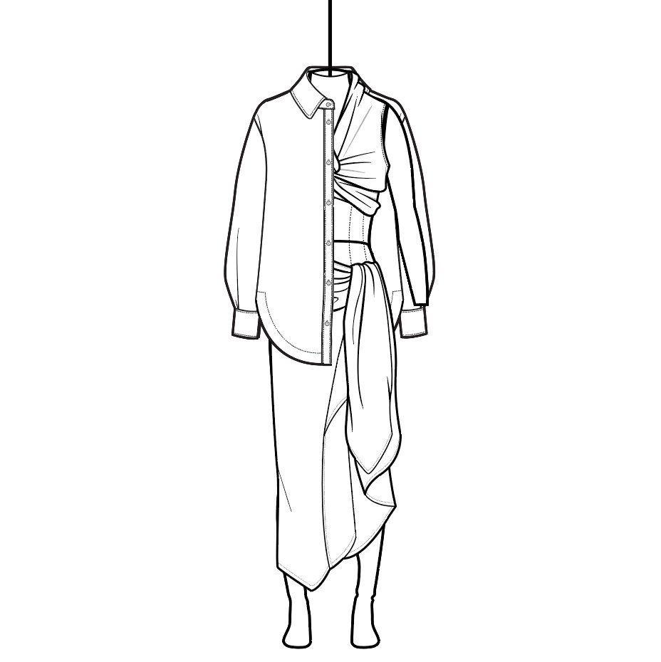 SketchArchive's tweet photo. Abbie in #oversized #shirt #wrapped #top #sarong #fashion #design #illustration #illustratorlife #sketch #drawing #fashioncompany #techpack #techpacker #techpacksociety #techpackcommunity #techpackservice #nft #nftstyle #nftfashion #nftart #nftartist https://t.co/oyt0VHMOw5