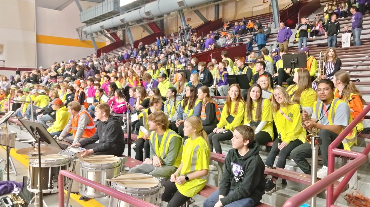 This group of humans did a great job of bringing the noise for the State Champion Goodhue Girls Basketball team the past three days.  Looking forward to hopefully three more days of supporting the Boys Basketball on their run at state. <a href="/GoodhueAct/">Goodhue Activities</a>