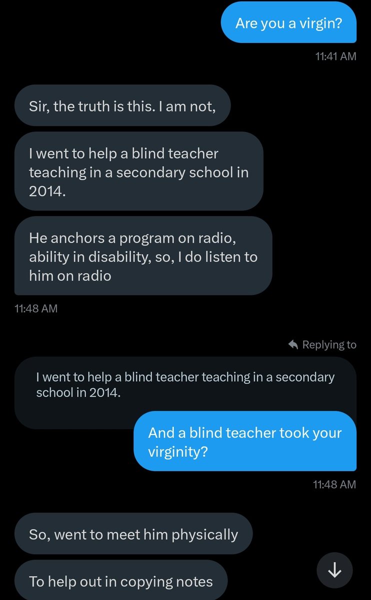 jon_d_doe's tweet photo. Please read the conversation I had with a 30 year old lady 👇. https://t.co/9919R8EgEw
